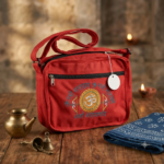 Om Namah Shivaya Multi Colour Canvas Shoulder Bag - Image 2