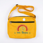 Om Namah Shivaya Multi Colour Canvas Shoulder Bag